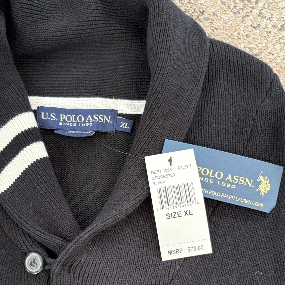 Polo by Ralph Lauren Men's Black Crewneck Sweater - Picture 2 of 2